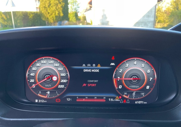 Hyundai i20 cena 54900 przebieg: 61080, rok produkcji 2020 z Trzebiatów małe 211